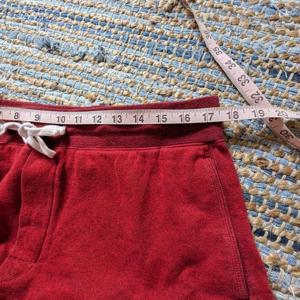 Express Red Heather Jogger Sweatpants L 17/36 Drawstring Lounge Casual Athleisur